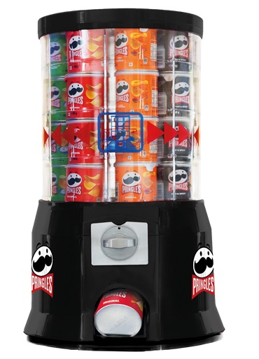 PRINGLES Thekenautomat Schwarz 28 Dosen 2 EUR - NEU