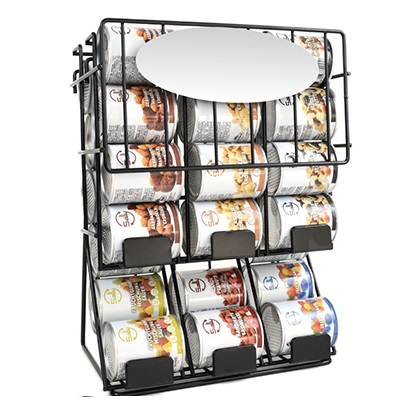 Sally Thekendisplay Schwarz für 30 Dosen / Sally display black for 30 tins