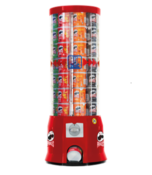 Pringles Automat Rot 2€ für 49 Dosen / Pringles machine red 2€ for 49 pringles tins