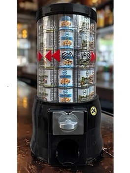 Sally Theken-Automat Schwarz für 45 Dosen 2 EUR Münzeinwurf