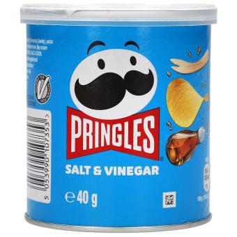 Pringles Salt & Vinegar 40g Dose / tin